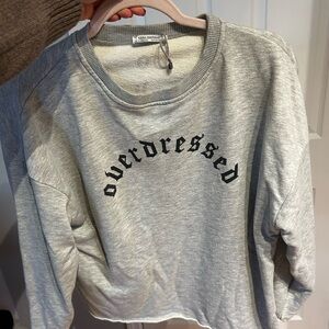 Zara Gray Crew Neck Sweater